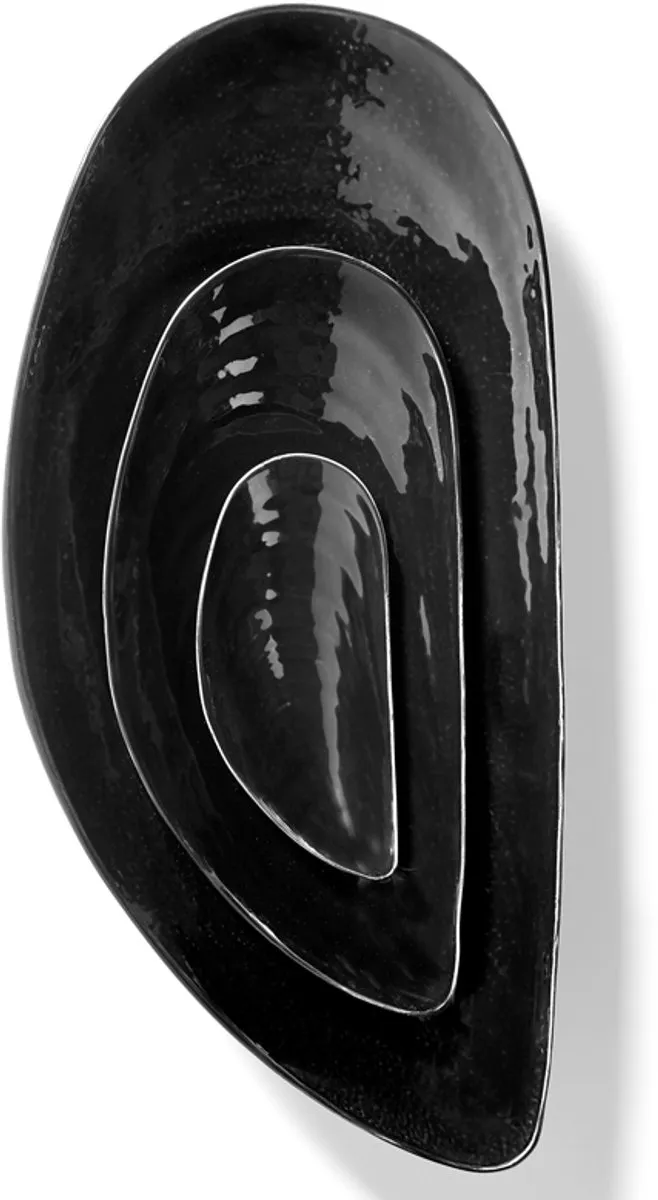 Serax Wouters & Hendrix Marcel Bowl - 46x21.5x8cm Zwart