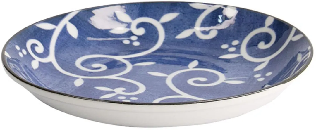 Tokyo Design Studio Japans Porseleinen Gebaksbordje Tokyo Blue 22625 - 16.5x2.7cm
