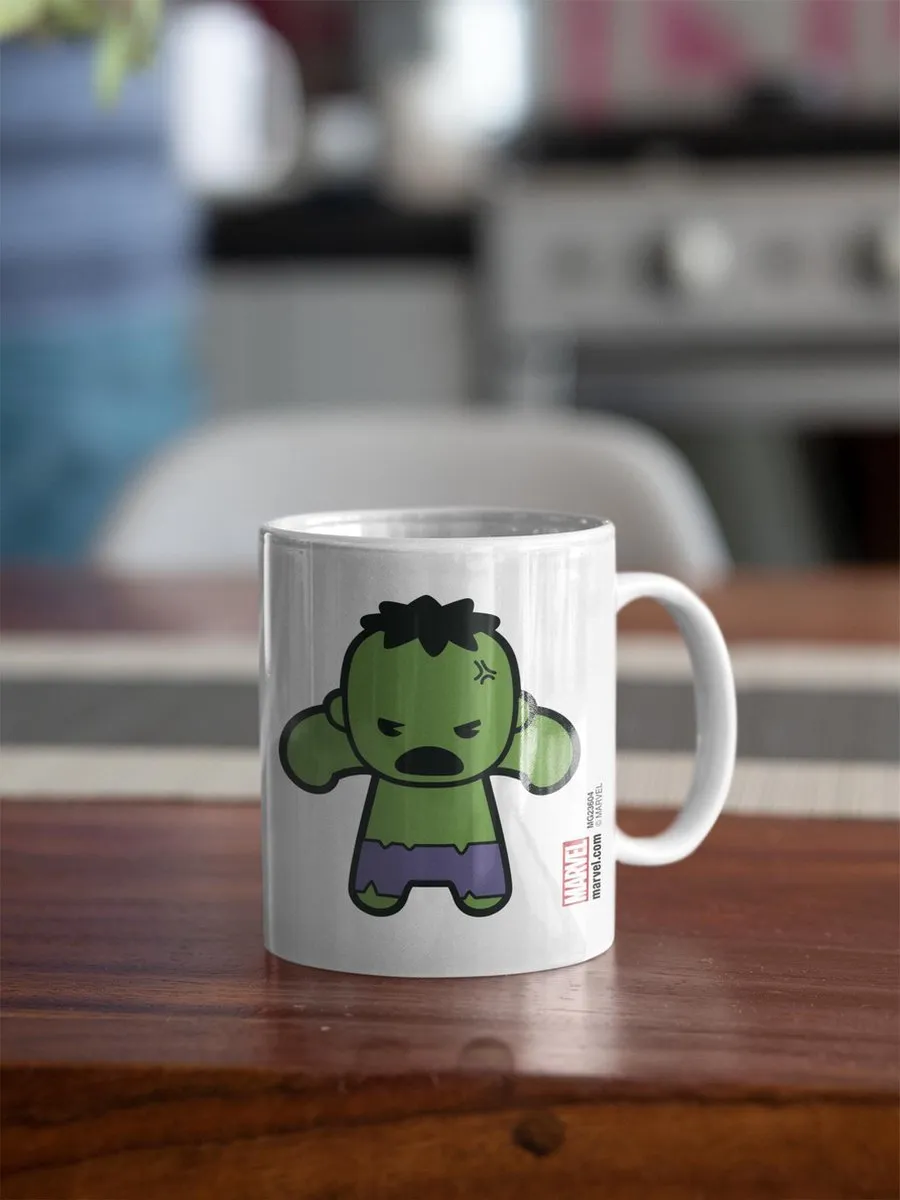 Marvel Kawaii Hulk Mok - 325ml - Ø8cm - Wit