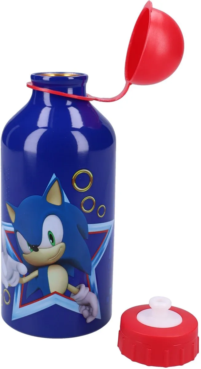 Sonic Really Refreshing Schoolbeker 500ml - Aluminium - Blauw
