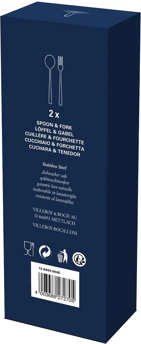 Villeroy & Boch Daily Line Bestekset 4-delig 1264049446 - Zilver