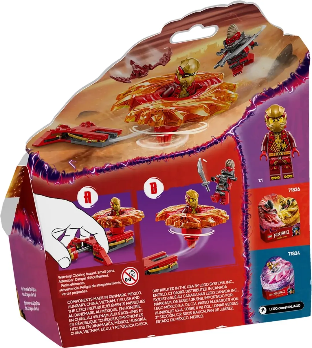 LEGO Ninjago Kai Spinjitzu Drakenspinner 71823 - 54 Stukken - afbeelding 6 van 6