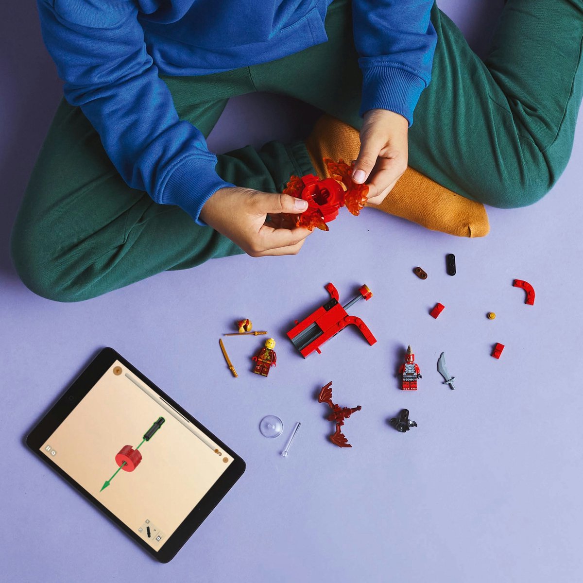 LEGO NINJAGO Kai's Spinjitzu drakenspinner actie - 71823