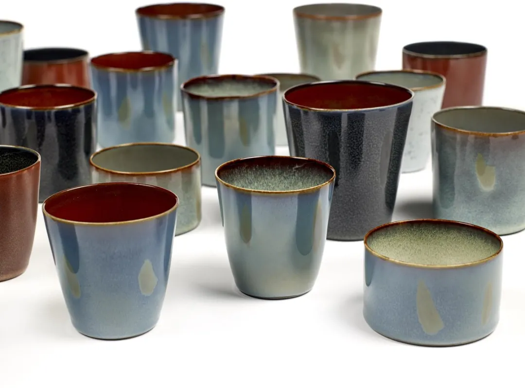 Serax Terres de Rêves Beker - M - B5116121 - Rust/Dark Blue