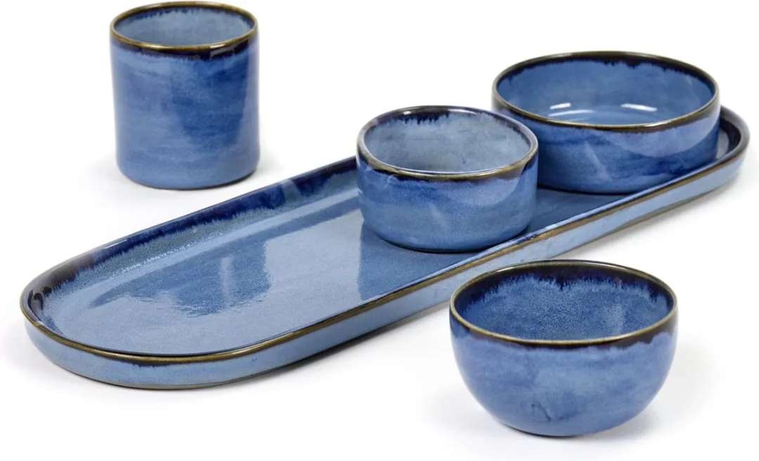 Serax Terres De Rêves Bord Ovaal - 28x9x1,3cm Blauw