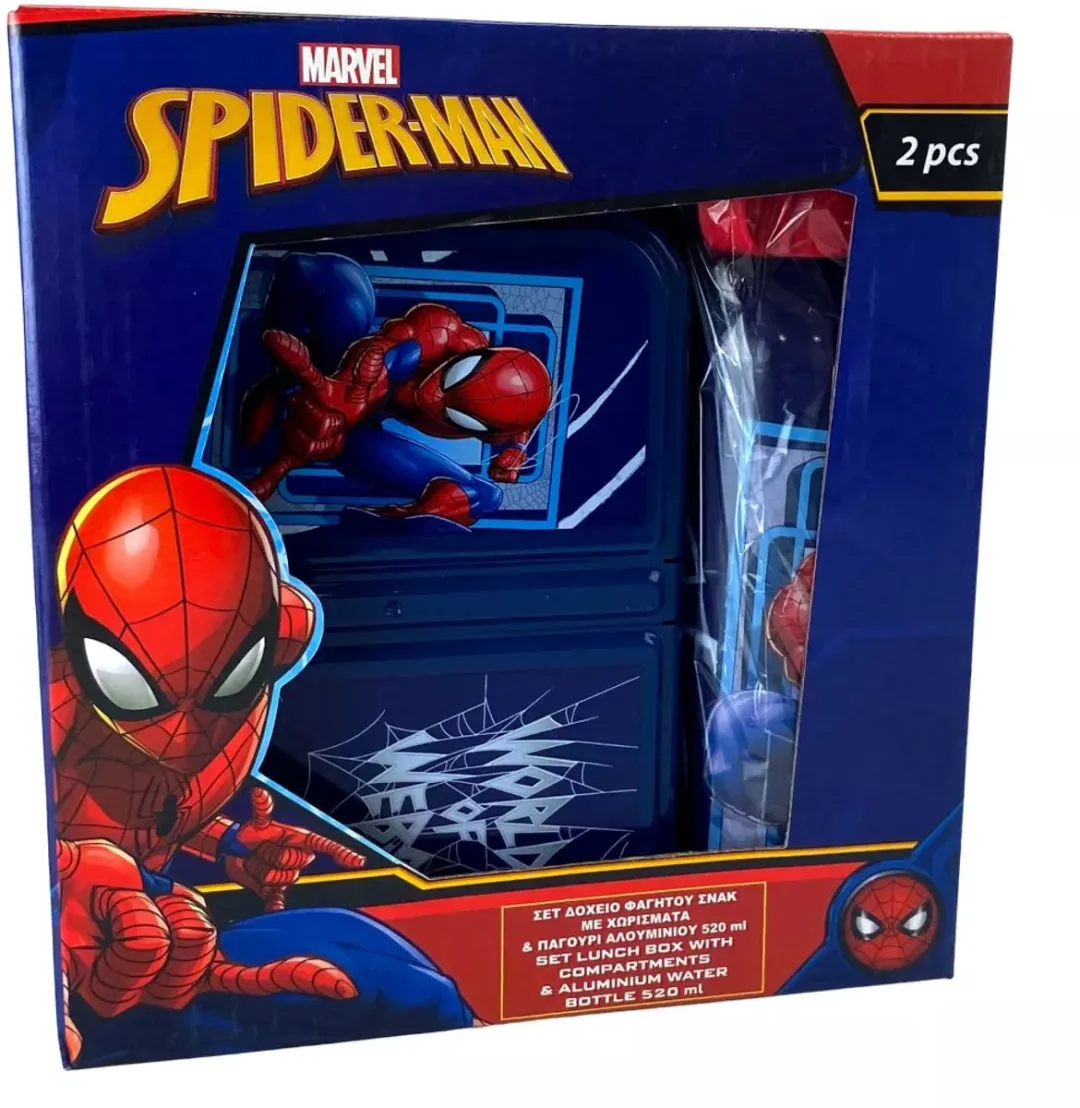 Marvel Spider-Man Lunchbox & Drinkfles 520ml Set