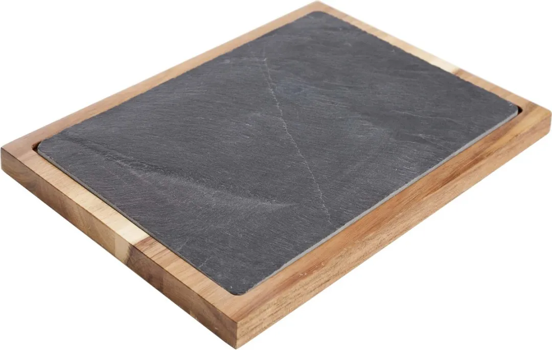 Cosy&Trendy Acacia Serveerplank Leisteen 35x25cm