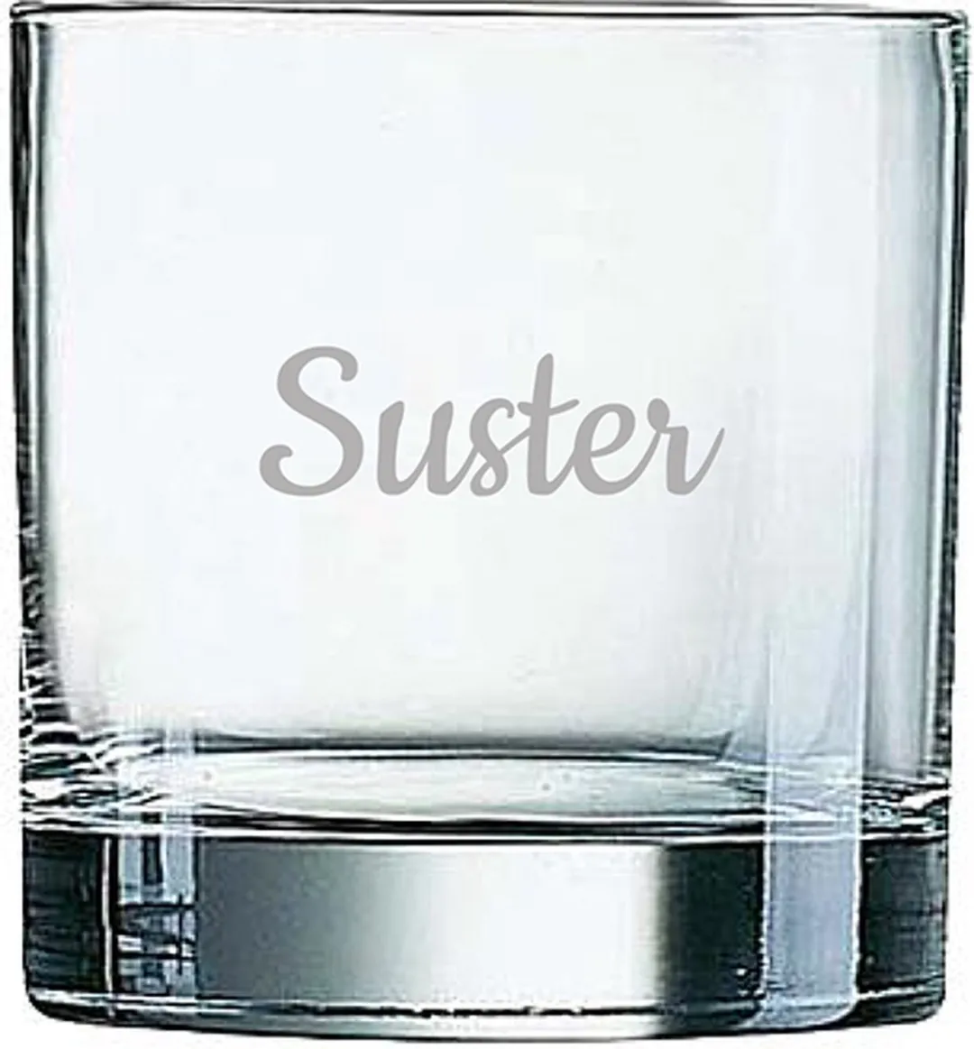 Arcoroc Suster Gegraveerd Whiskeyglas 38cl