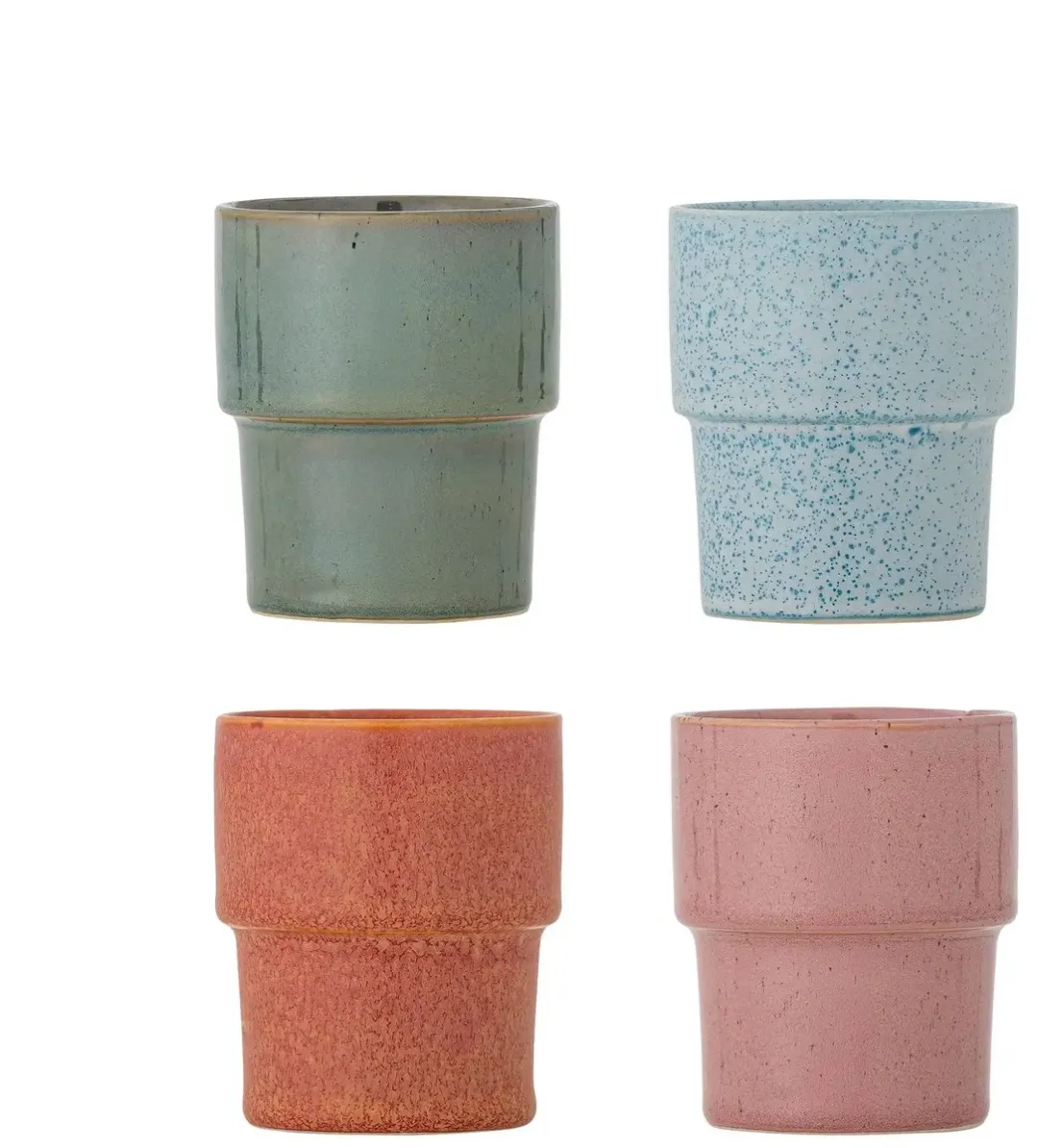 Bloomingville Mokken Set 4 Stuks - Aardewerk - Ø7.5cm