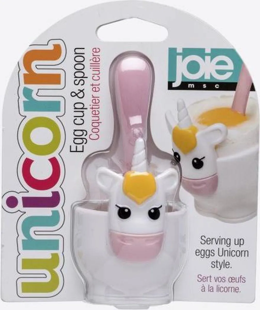 Joie Unicorn Eierdopje met Lepel JO-16002 - 6x5x10.3cm