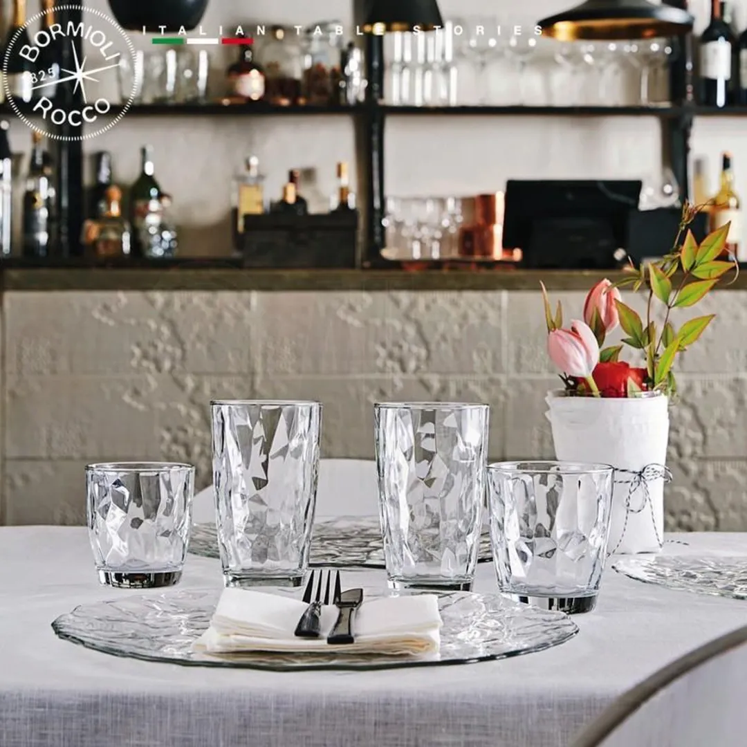 Bormioli Rocco Diamond Waterglas Set - 6 Stuks - 30cl