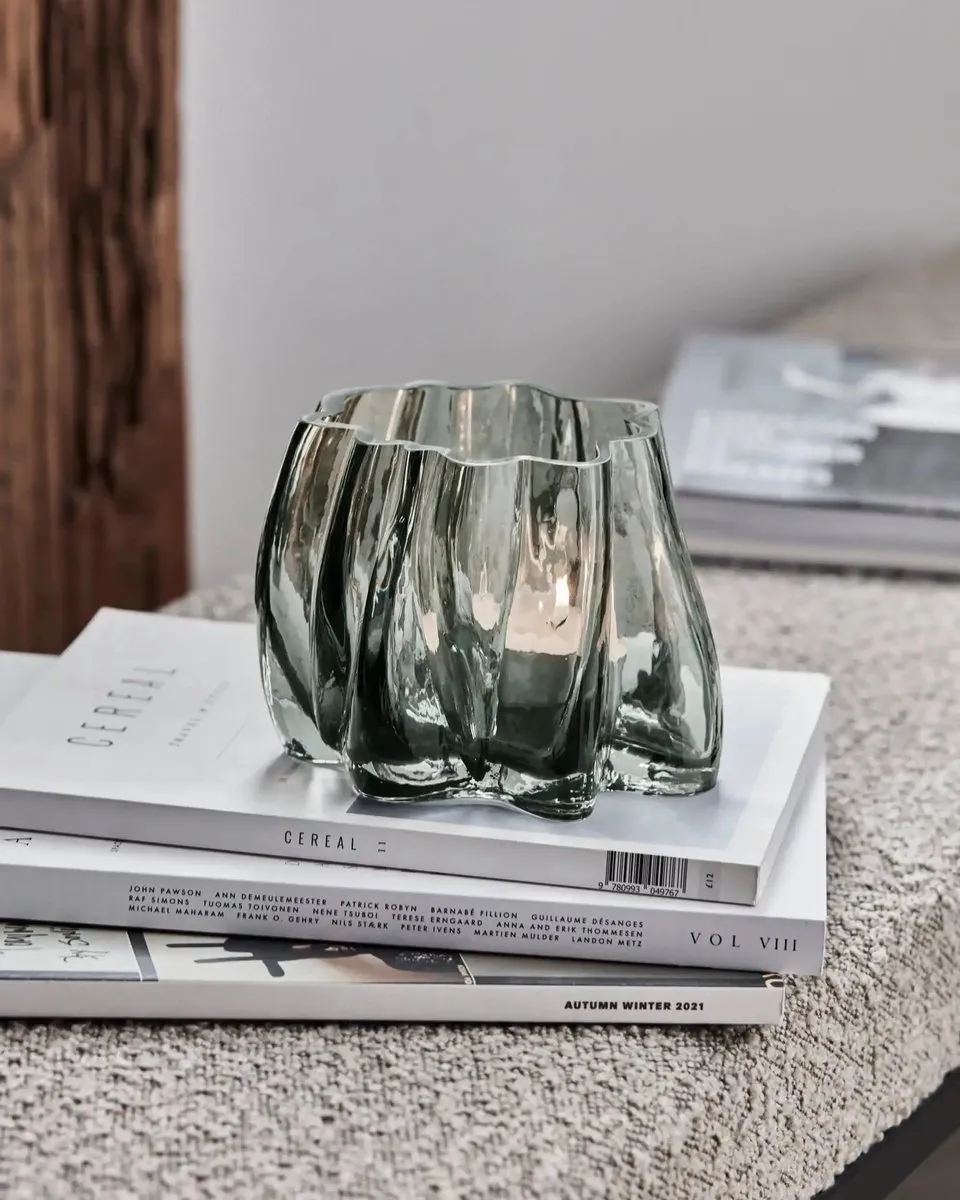House Doctor Sfeerlicht Curva Gerookt Glas 15cm