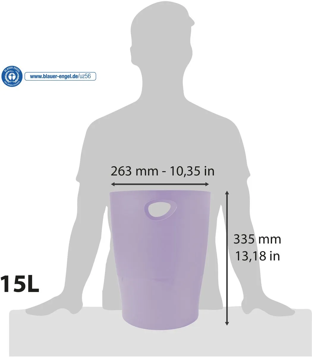 Exacompta Papiermanden 8x - 15L - Mauve