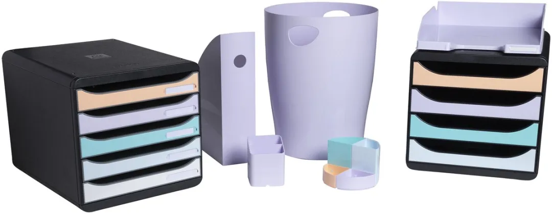 Exacompta Papiermanden 8x - 15L - Mauve