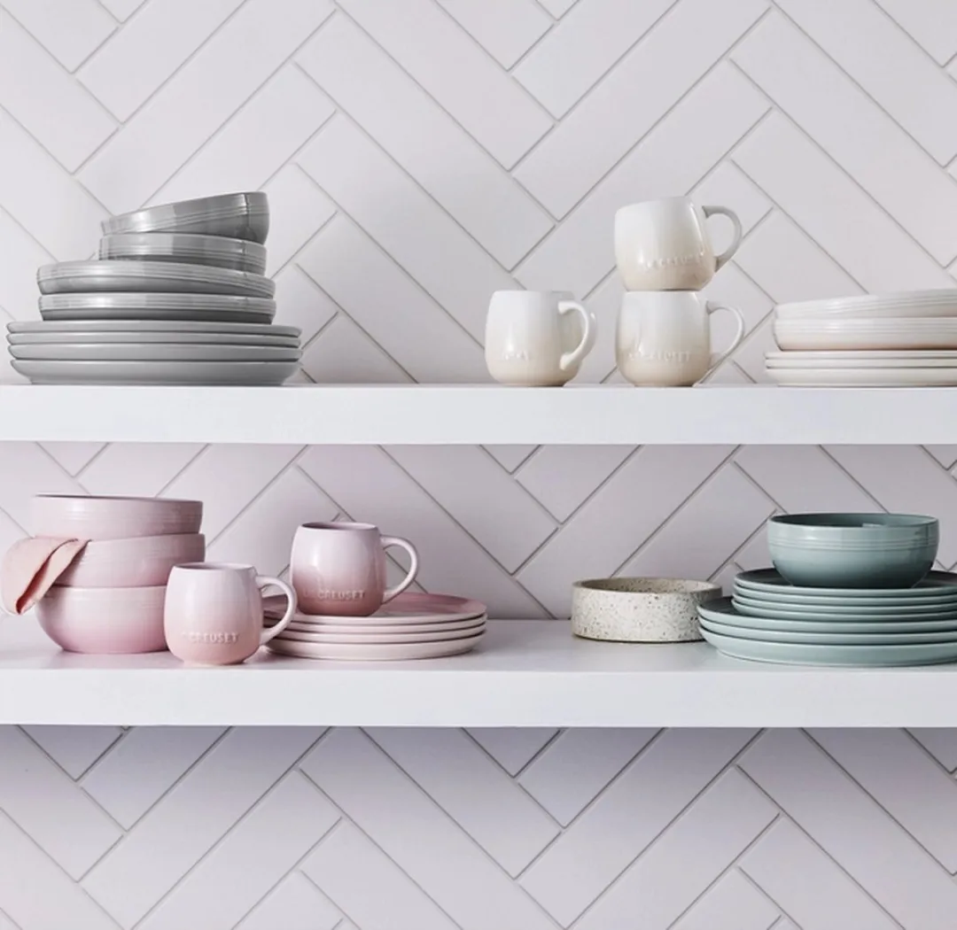 Le Creuset Coupe Ontbijtbord Shell Pink 22cm
