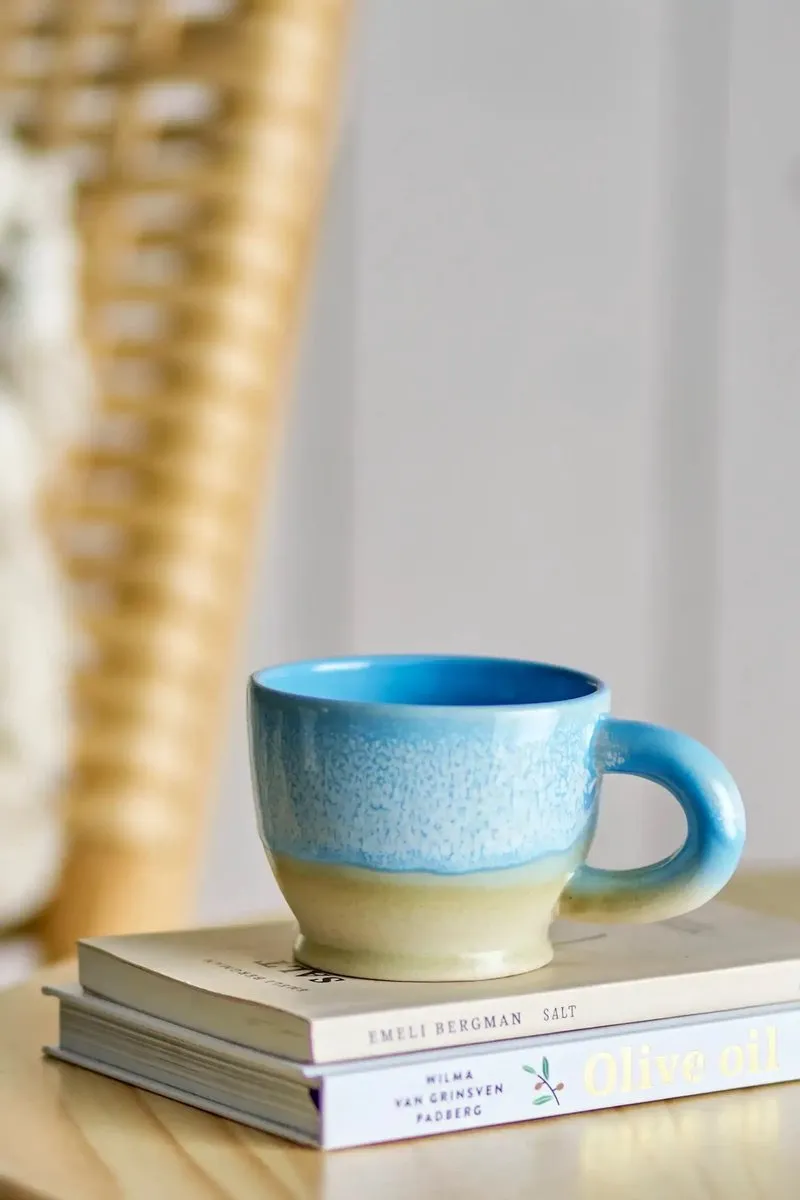 Bloomingville Mok Safie Aardewerk - Blauw 9.5x7.5cm