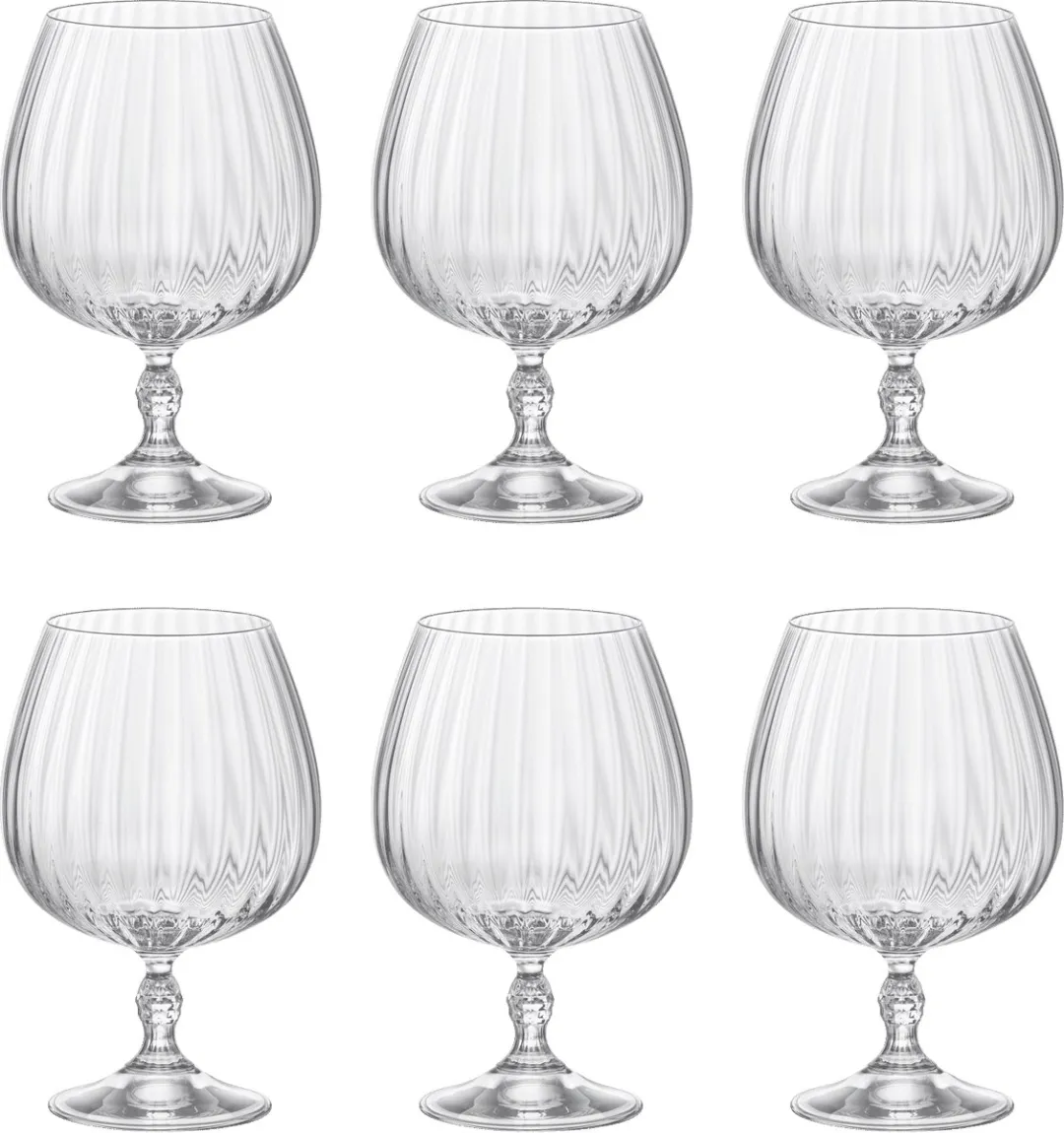 Bormioli Rocco America 20 Cognacglazen - 65cl - Set van 6