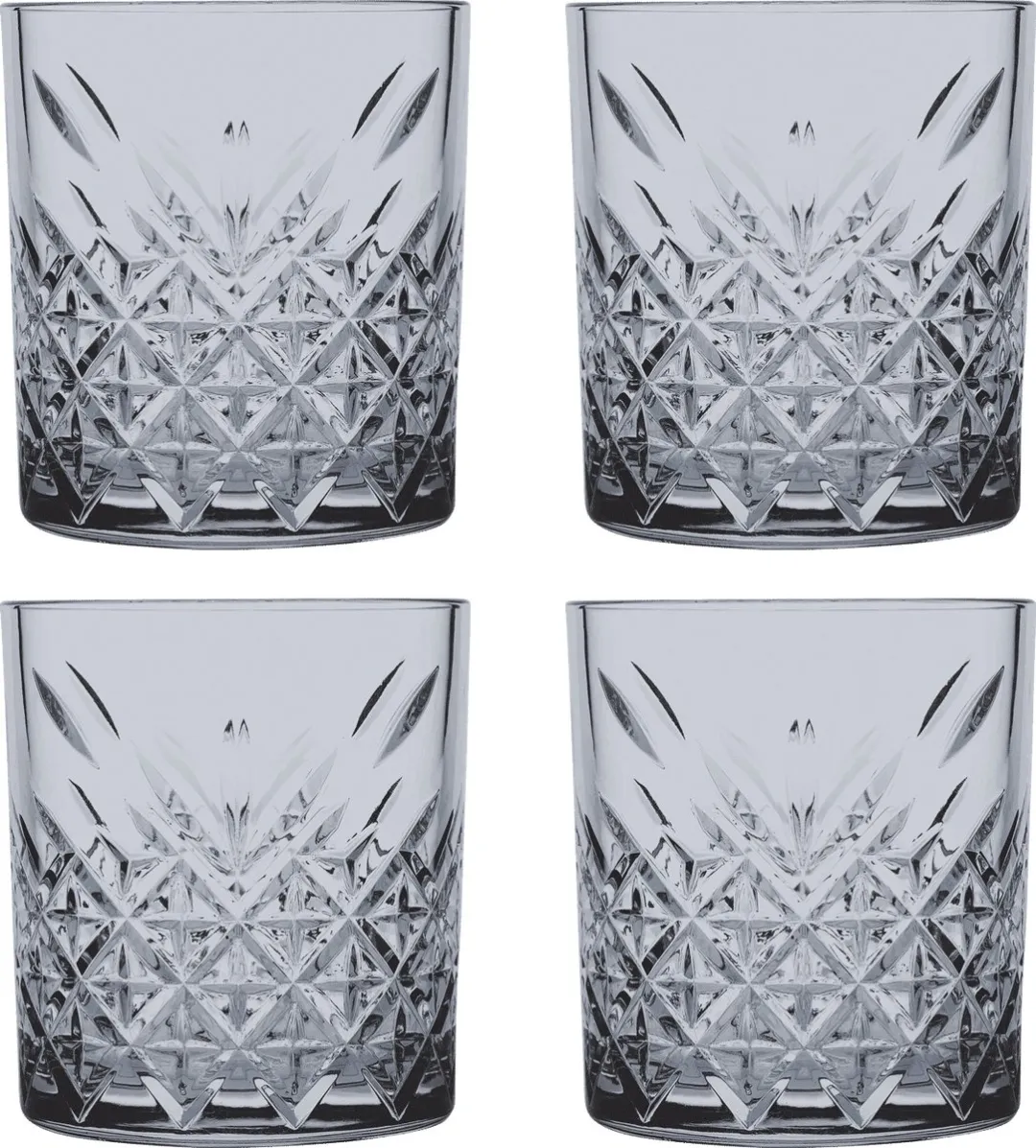 Pasabahce Timeless Tumbler 35,5cl - Grijs - 4 Stuks