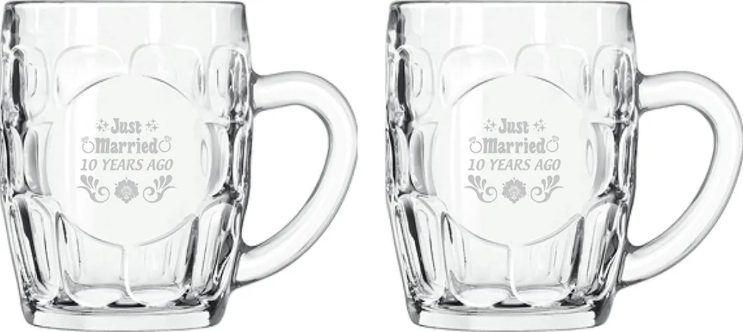 Libbey Just Married Bierpullen 55cl