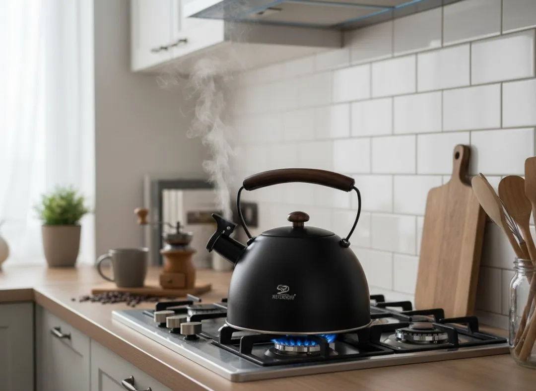 Meyerhoff Fluitketel 2,5L - RVS Mat Zwart