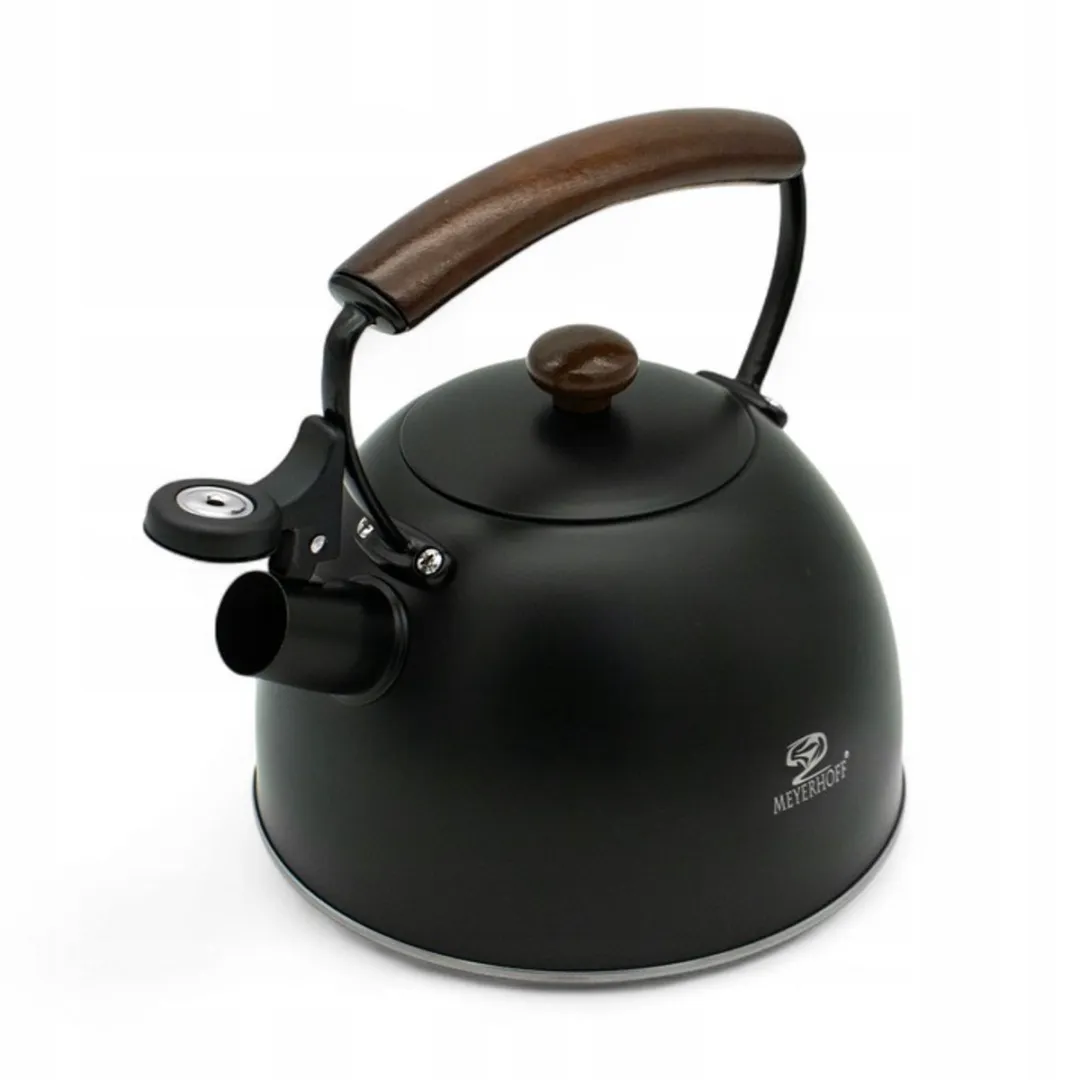 Meyerhoff Fluitketel 2,5L - RVS Mat Zwart - afbeelding 6 van 6