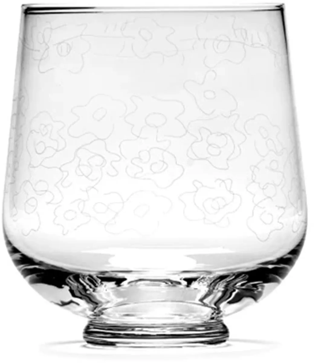 Serax Marni Midnight Flowers Waterglas - 8.9cm - Transparant