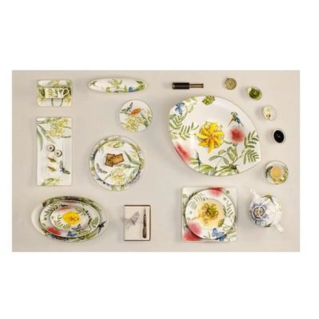 Villeroy & Boch Amazonia Anmut Plaatsbord 30cm - Groen/Wit/Geel