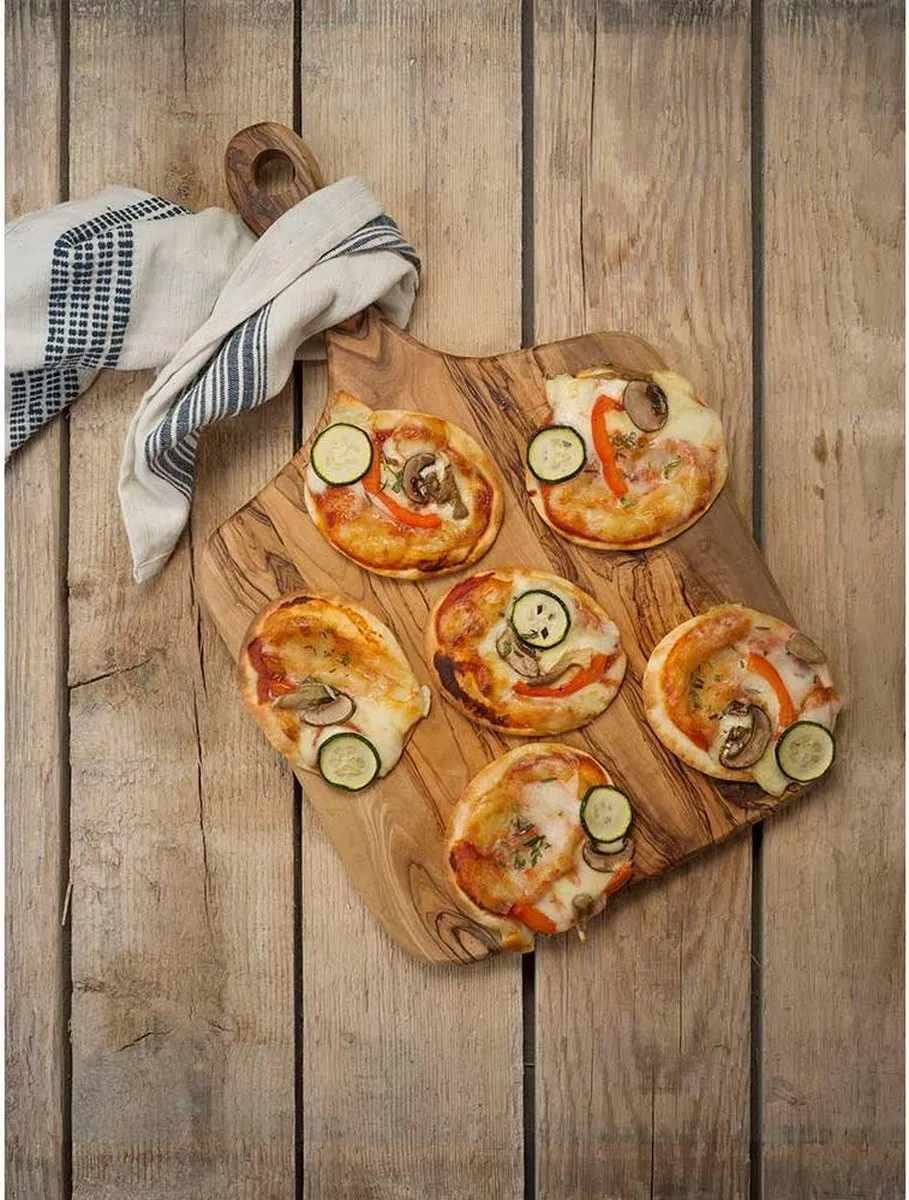 Cosy&Trendy Pizzaplank Met Steel 2017PB1 - 52x30cm