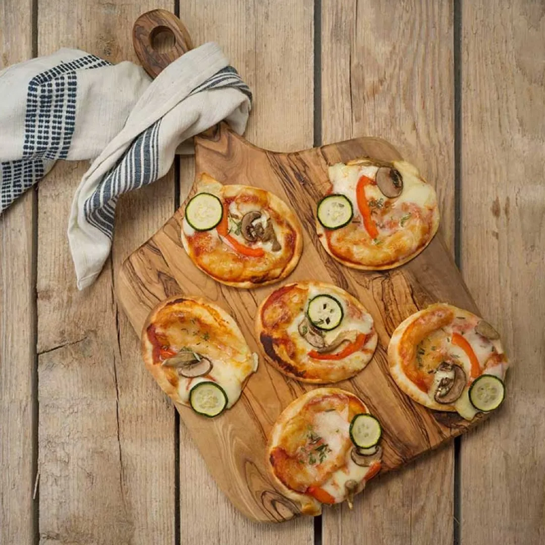 Cosy&Trendy Pizzaplank Met Steel 2017PB1 - 52x30cm
