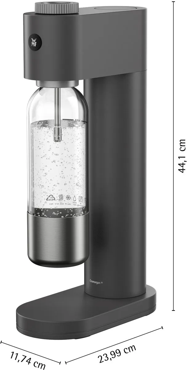 WMF Element One - Bruiswater Machine - Lava - Roestvrij Staal - Modern Design - Compact