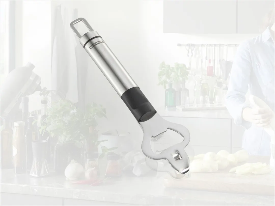 Leifheit Proline Flesopener RVS - Grijs/Zwart