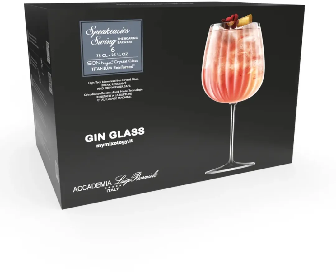 Luigi Bormioli Speakeasies Swing Gin Tonic Glas - 6 Stuks