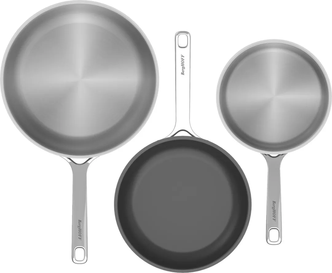 BergHOFF DiNA Helix 3-delige Pannenset - PFAS-vrij - Metaal