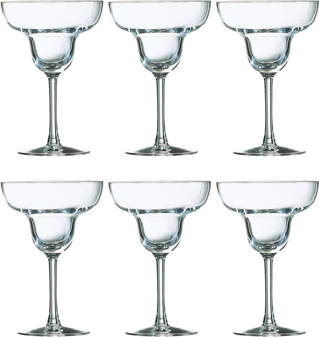 Arcoroc Margarita BI79923A Bekers - 6 Stuks - Transparant