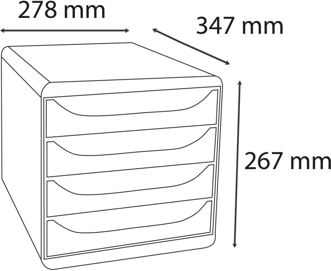 Exacompta Ladenblok Big Box 4 Lades - Geassorteerd - afbeelding 6 van 6