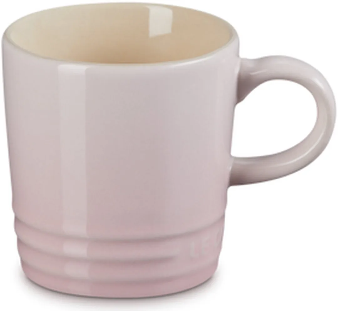 Le Creuset Aardewerken Espressokopjes Shell Pink 6 Stuks - 0,1L