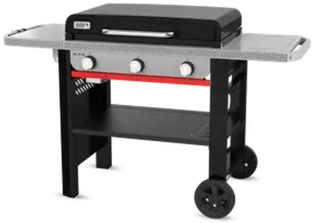 Weber Slate Plancha Premium 71cm - 3 Branders - Zwart