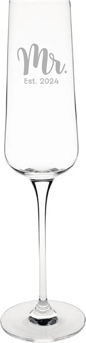 Olympia Mr. Est. 2024 Gegraveerd Champagneglas 27cl