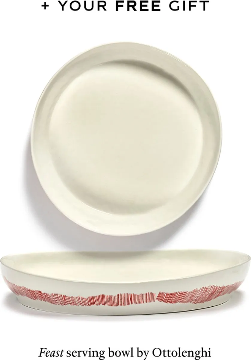 Serax Ottolenghi Feast Serviesset 13-delig - 4 Personen - Wit/Blauw/Rood