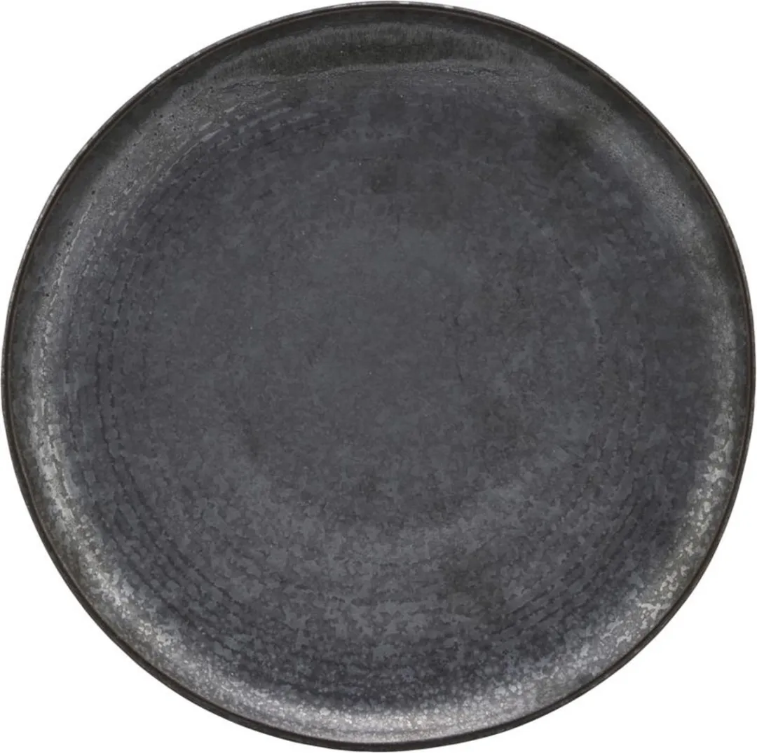 House Doctor Pion Lunch Plate Ø21,5cm - Zwart/Bruin