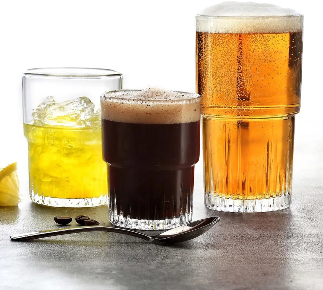 Duralex Empilable - Tumbler - hardglas - Stapelbaar - 0.16 l - 6 stuks