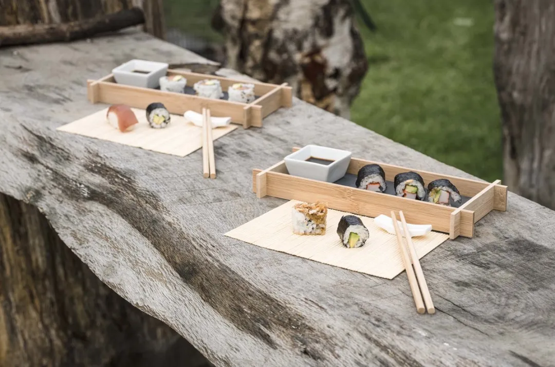 Cosy&Trendy Bamboe Sushi Servies 24-delig - Multi