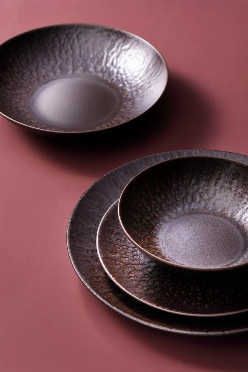 Palmer Ruston Serviesset 18-delig - 6 Personen - Bruin Stoneware