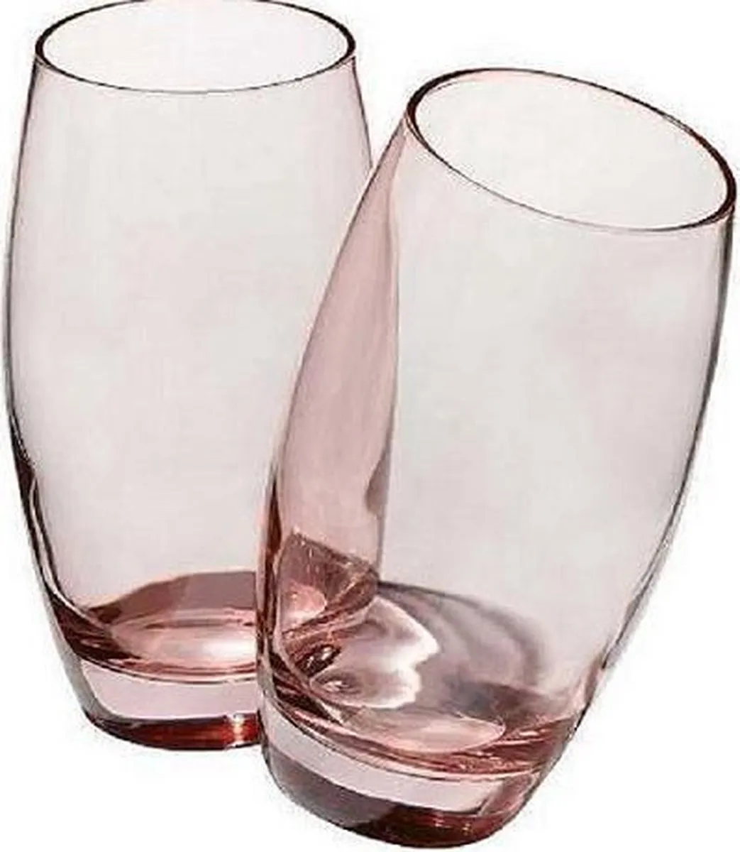 Pasabahce Barrel Roze Longdrinkglazen