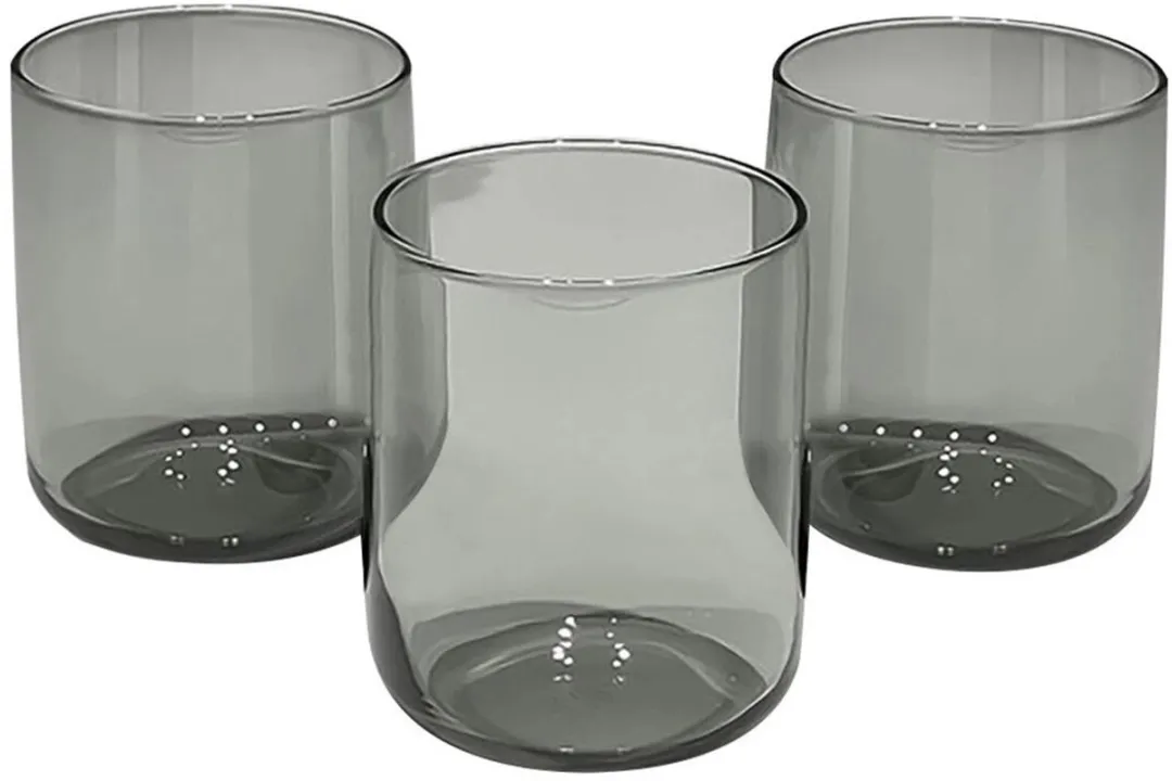 Pasabahce Iconic Waterglazen - 3x280ml - Zwart