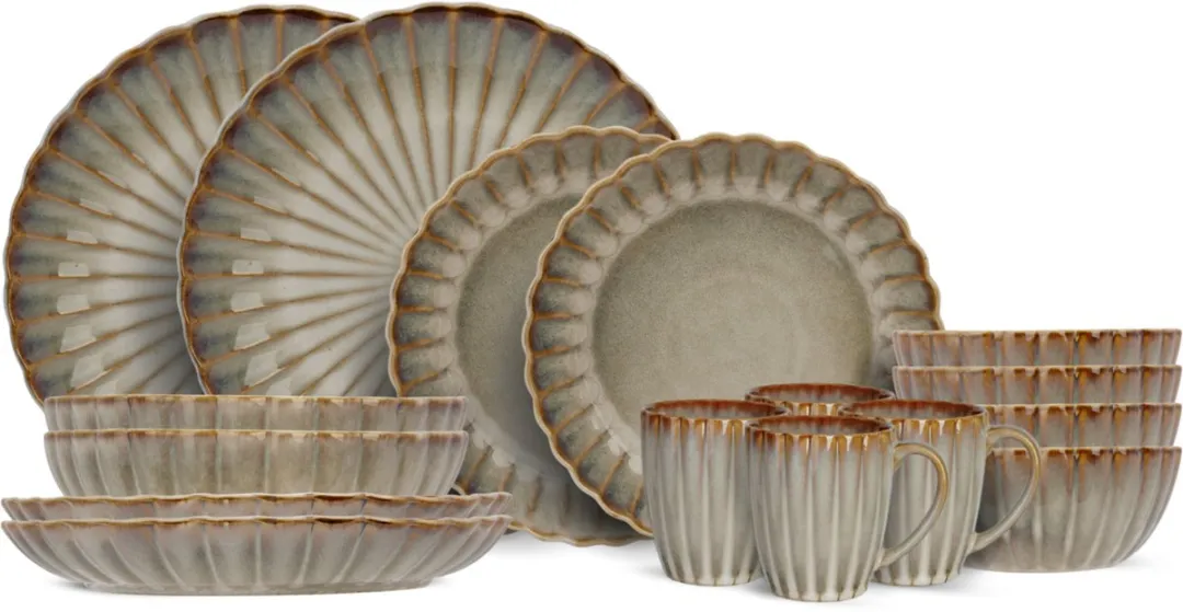 Cosy&Trendy Astera Pearl Beige Serviesset 16-delig - afbeelding 6 van 6