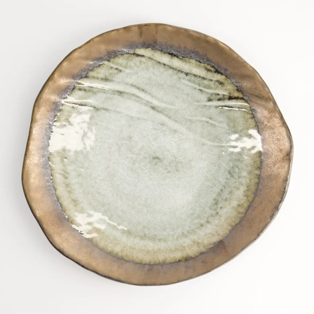 Tokyo Design Studio Yamasaku Yohen Gouden Bord 28x3.5cm