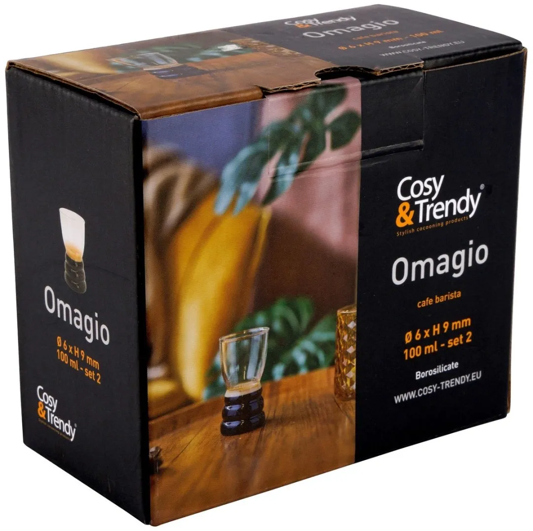 Cosy&Trendy Omagio Espressoglas Set 2x 100ml - Transparant