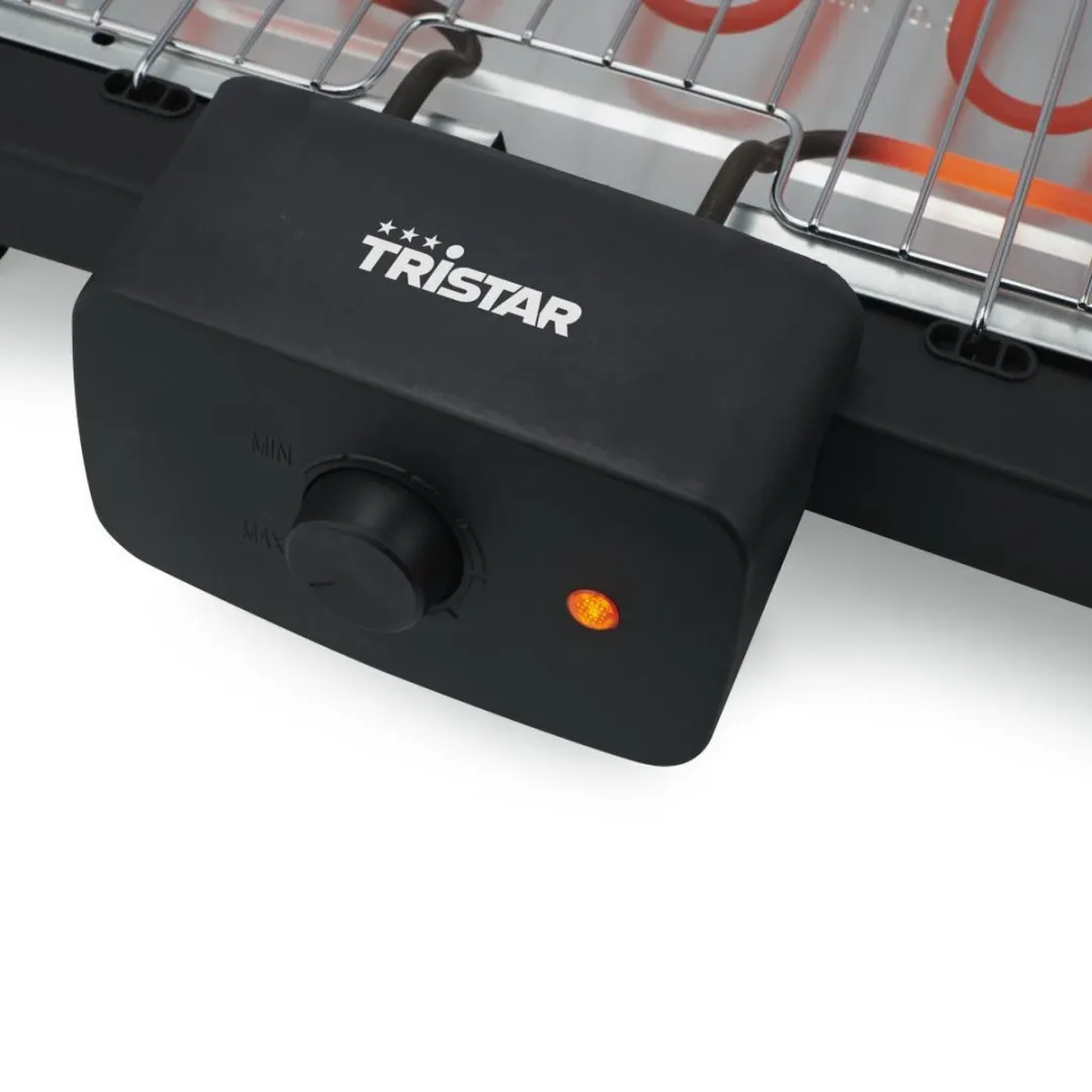 Tristar BQ-2870 Elektrische BBQ - 6 Hamburgers - Zwart