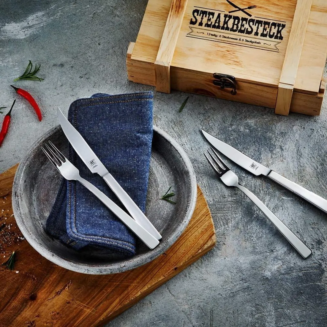 Zwilling Steakbestekset 12-delig - Roestvrij staal